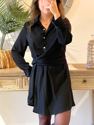 Robe courte Mila noire